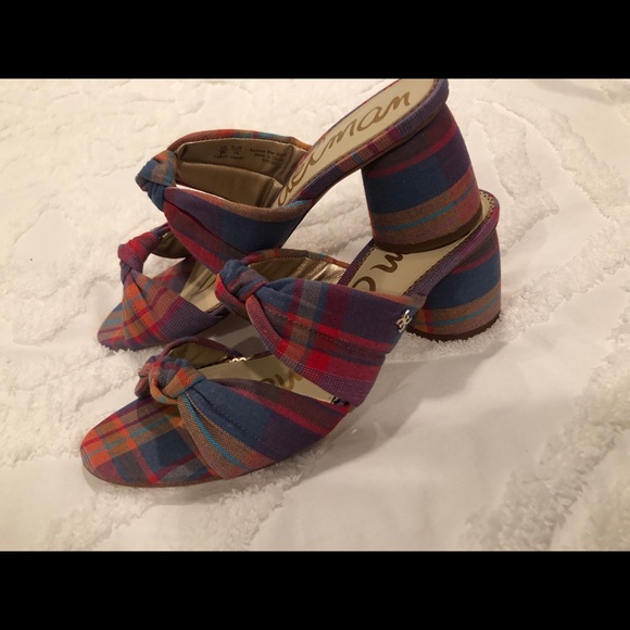 Sam Edelman- Size 9 multicolor plaid - Picture 8 of 8